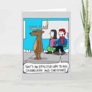 Happy Holidays Card - Channukah und Weihnachten