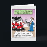 Happy Holidays Card - Chrismukkah Santa Claus Feiertagskarte<br><div class="desc">Senden Sie Ihre Glücklichen Channukah und Weihnachten Wünsche an Familie,  Freunde und Kollegen mit einem Kronicles Cartoon von John Kron.</div>