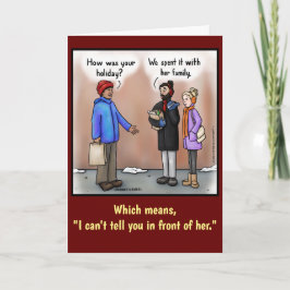 Happy Holidays Card Feiertagskarte