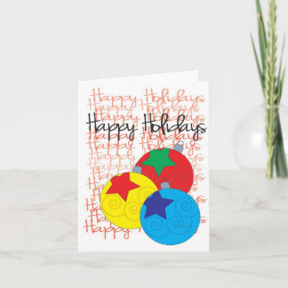 Happy Holidays Card Feiertagskarte