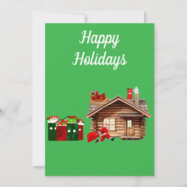 Happy Holidays Card Feiertagskarte (Vorderseite)