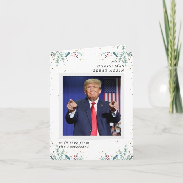 Happy Holidays Card, Weihnachten wieder großartig  Dankeskarte (Vorderseite)