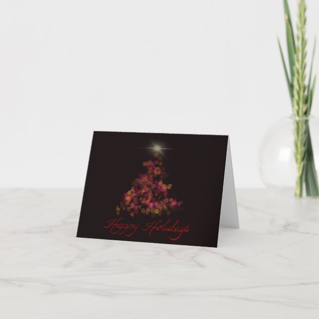 Happy Holidays Christmas/Holiday Card Feiertagskarte (Vorderseite)
