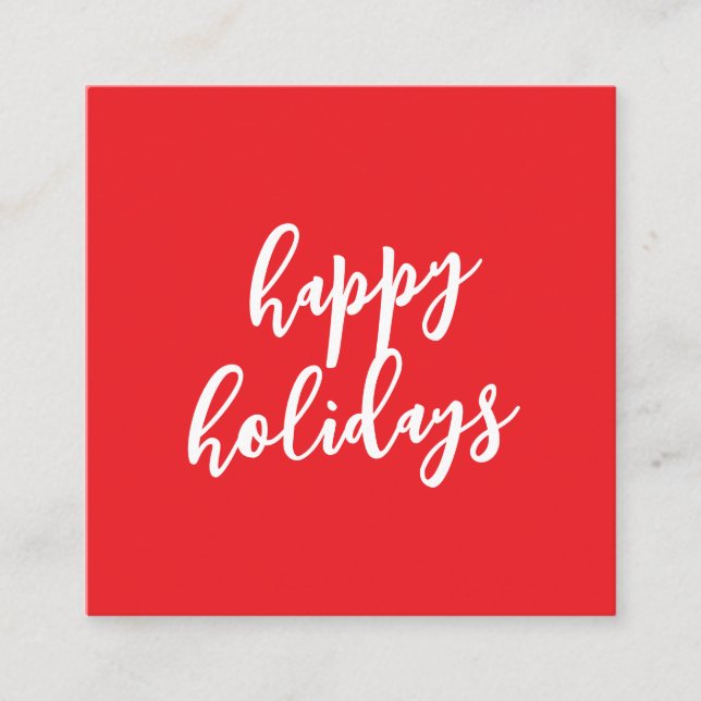 Happy Holidays Christmas New Year Season Message Begleitkarte (Vorderseite)
