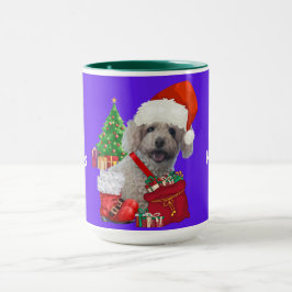 Happy Holidays Christmas Poodle Coffee Mug Tasse