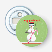Happy Holidays Christmas Snowman