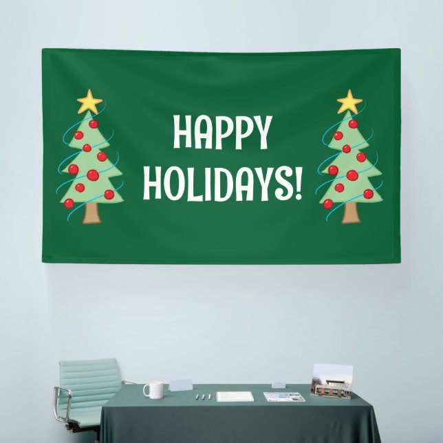 Happy Holidays Christmas Tree Banner (Messe)
