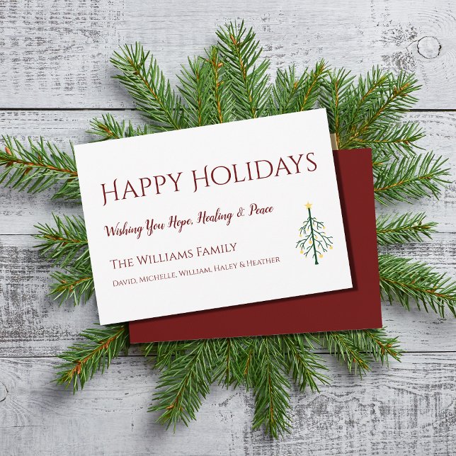 Happy Holidays Christmas Tree Card (Von Creator hochgeladen)