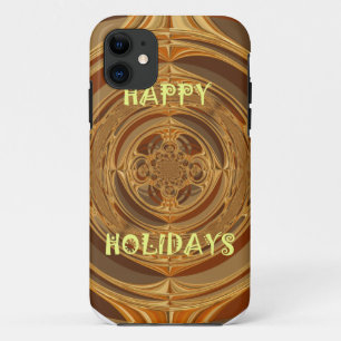 Happy Holidays Circle Art Print/Design Case-Mate iPhone Hülle