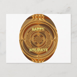Happy Holidays Circle Art Print/Design Feiertagspostkarte