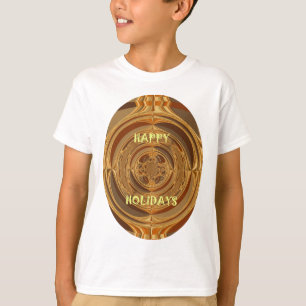 Happy Holidays Circle Art Print/Design T-Shirt