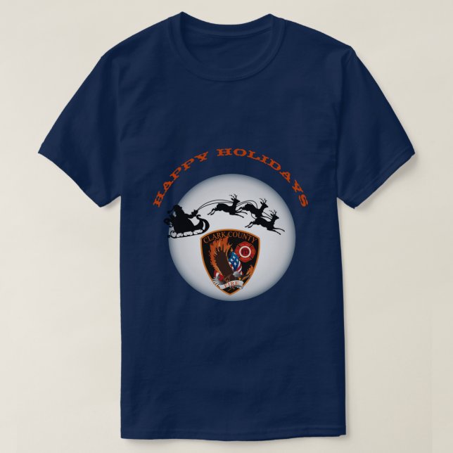 Happy Holidays Clark Landkreis Nevada Fire T-Shirt (Design vorne)