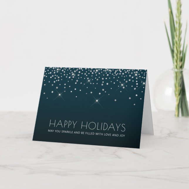 Happy Holidays Corporate Danke-Card Dankeskarte (Vorderseite)