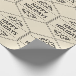 Happy Holidays Custom Background Geschenkpapier