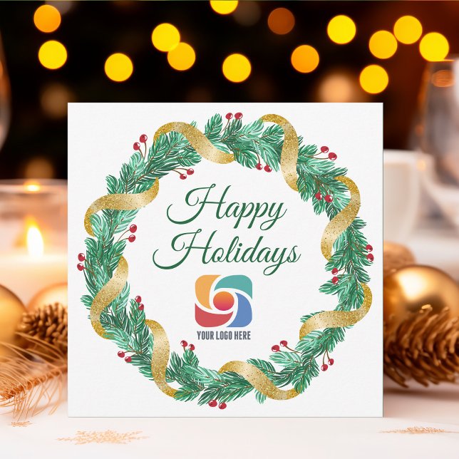 Happy Holidays Custom Company Logo Weihnachten (Von Creator hochgeladen)