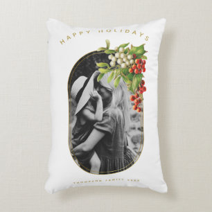 Happy Holidays Custom Foto Weihnachten Dekokissen