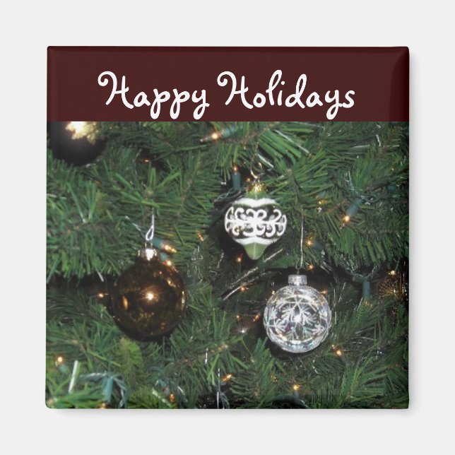 Happy Holidays Deco Magnet (Vorne)