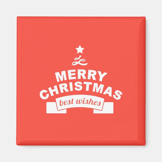 Happy Holidays - die allerbesten Wünsche Magnet (Vorne)