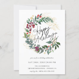 Happy Holidays Einladung