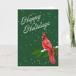 Happy Holidays Elegante Karte