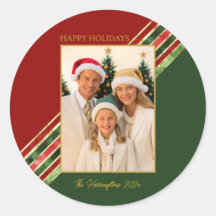 Happy Holidays Elegantes Foto Weihnachten
