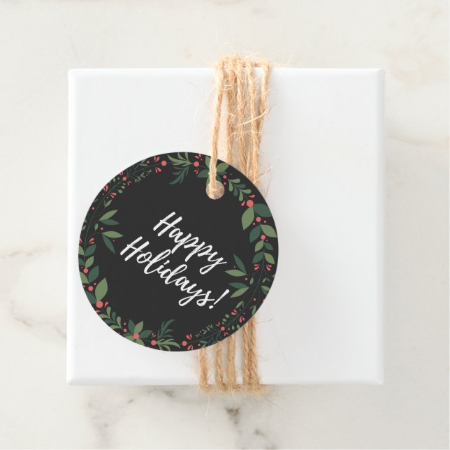 Happy Holidays Favoriser les étiquettes (En situation)
