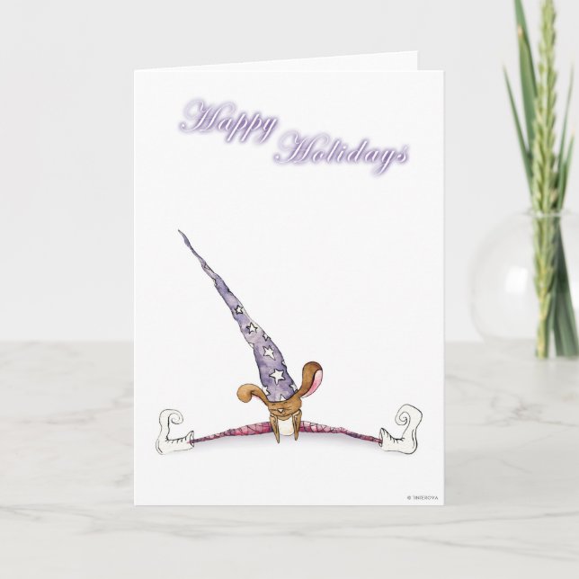 Happy Holidays Feiertagskarte (Vorderseite)