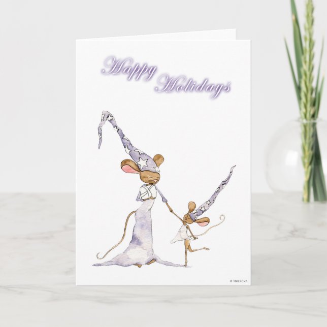 Happy Holidays Feiertagskarte (Vorderseite)