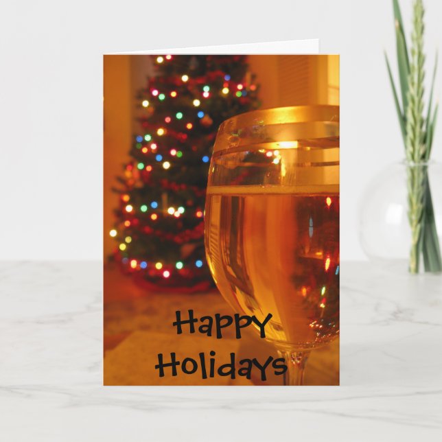 Happy Holidays Feiertagskarte (Vorderseite)