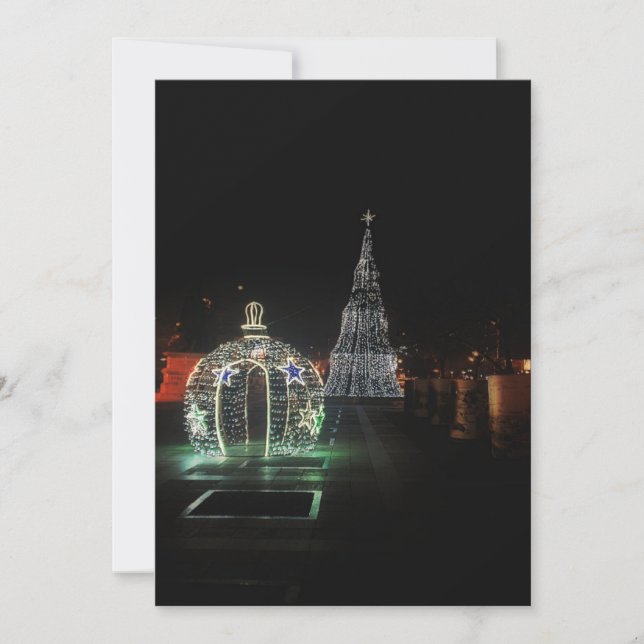 Happy Holidays Feiertagskarte (Vorderseite)