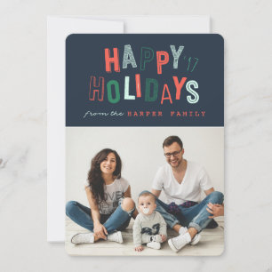 HAPPY HOLIDAYS FEIERTAGSKARTE