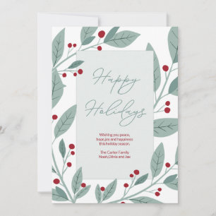 Happy Holidays Feiertagskarte