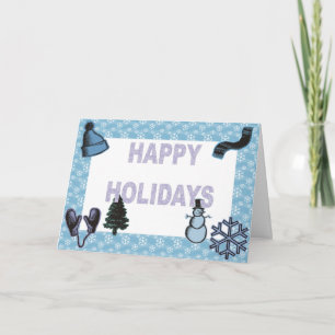 Happy Holidays Feiertagskarte