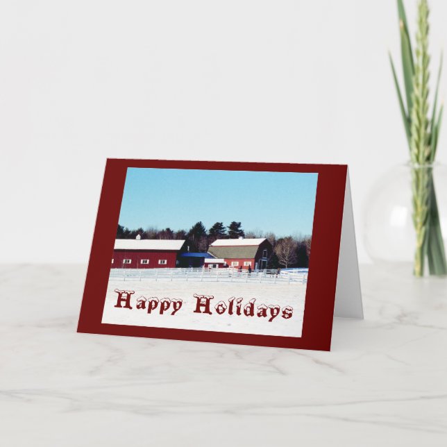 Happy Holidays Feiertagskarte (Vorderseite)