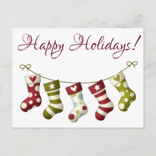 Happy Holidays Feiertagspostkarte