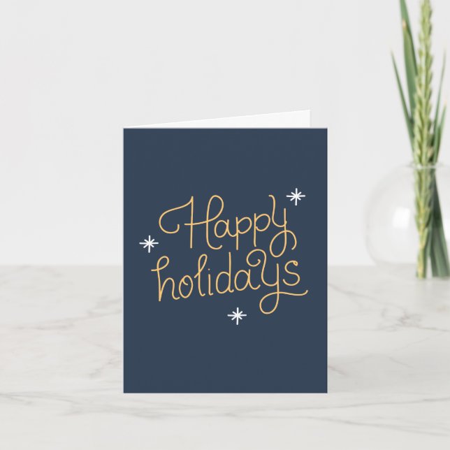 Happy Holidays Floded Card (Vorderseite)