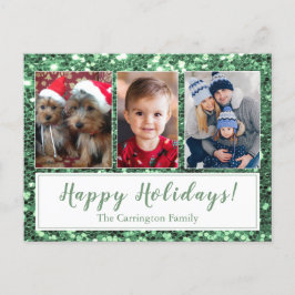 Happy Holidays Foto Weihnachten Postkarte