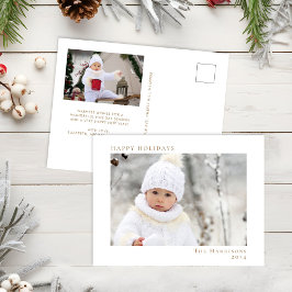 Happy Holidays Foto White Gold Weihnachten