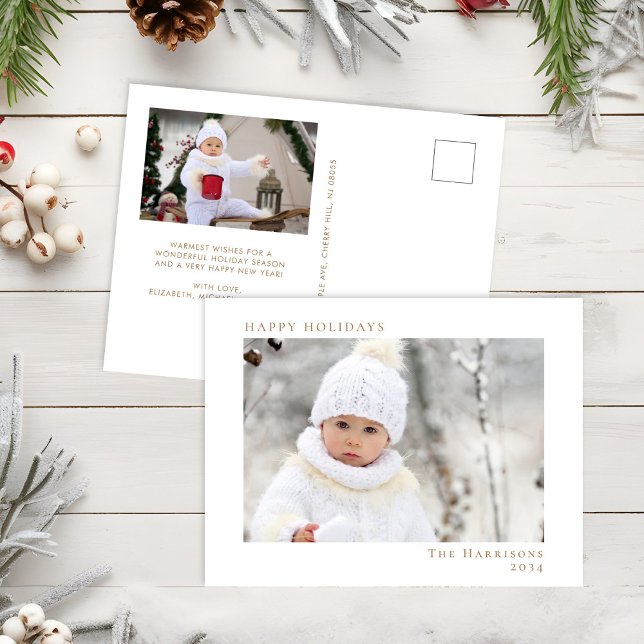 Happy Holidays Foto White Gold Weihnachten (Von Creator hochgeladen)