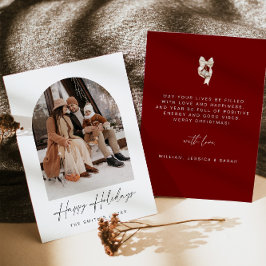 Happy Holidays Fotokarte | Weihnachtskarte Einladung