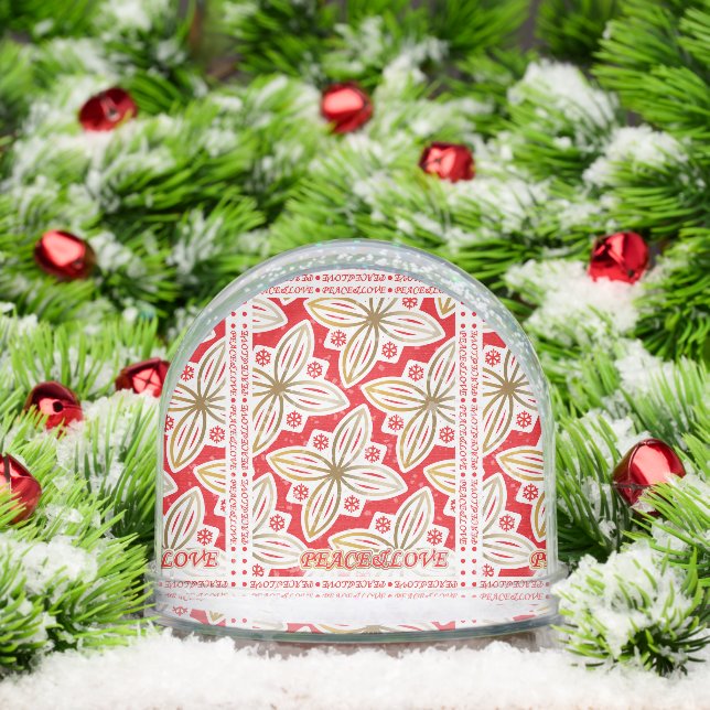 HAPPY HOLIDAYS | Frieden und Liebe | Weihnachtsste Schneekugeln (Weihnachten)