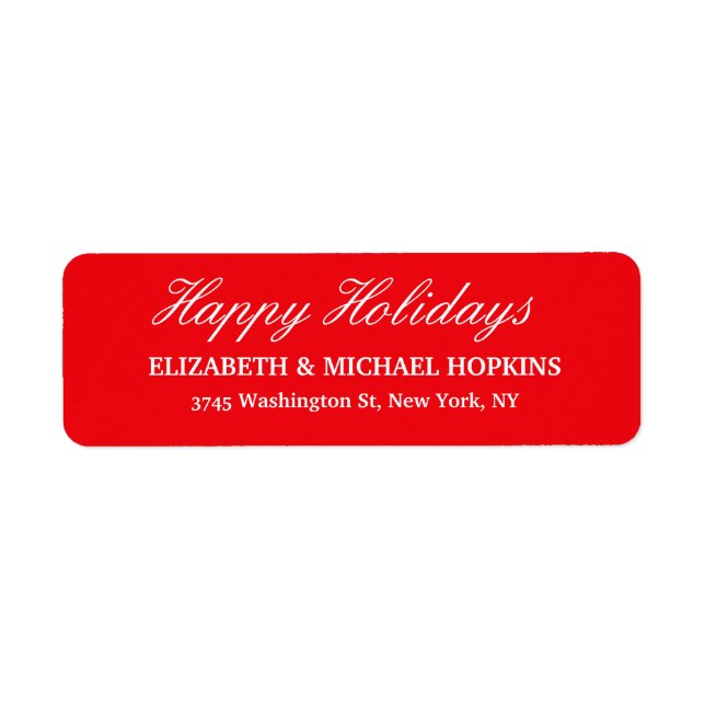 Happy Holidays Frohe Weihnachten Rote Familie (Vorne)