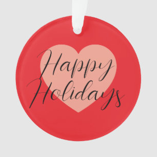 Happy Holidays Frohe Weihnachten Weihnachten Urlau Ornament