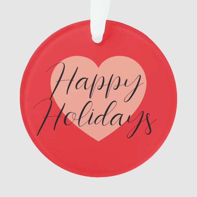 Happy Holidays Frohe Weihnachten Weihnachten Urlau Ornament (Vorderseite)