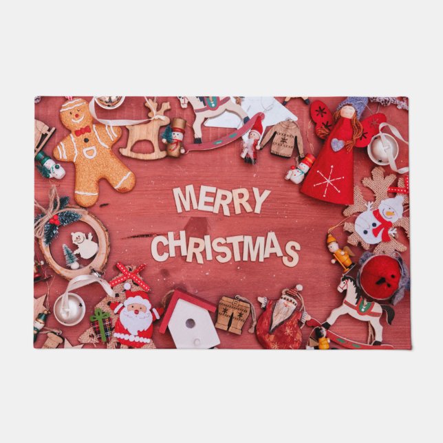 Happy Holidays | Frohe Weihnachtsfeier Fußmatte (Vorderseite)