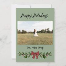 Happy Holidays Garland und Mistletoe