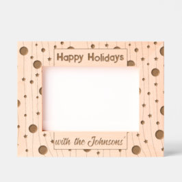 Happy Holidays Geätzte Rahmen