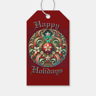 Happy Holidays Geschenkanhänger