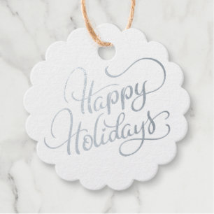 Happy Holidays Geschenkanhänger