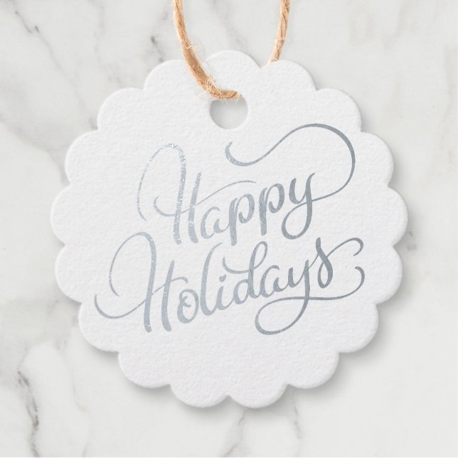 Happy Holidays Geschenkanhänger (Vorderseite)
